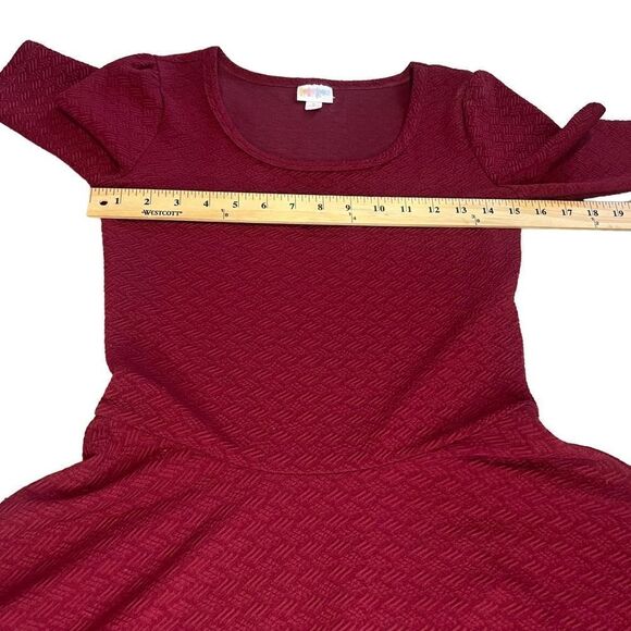 LuLaRoe Burgundy Simply Comfortable Dress with Full Skirt. Sz S. Great Condition - Picture 9 of 11